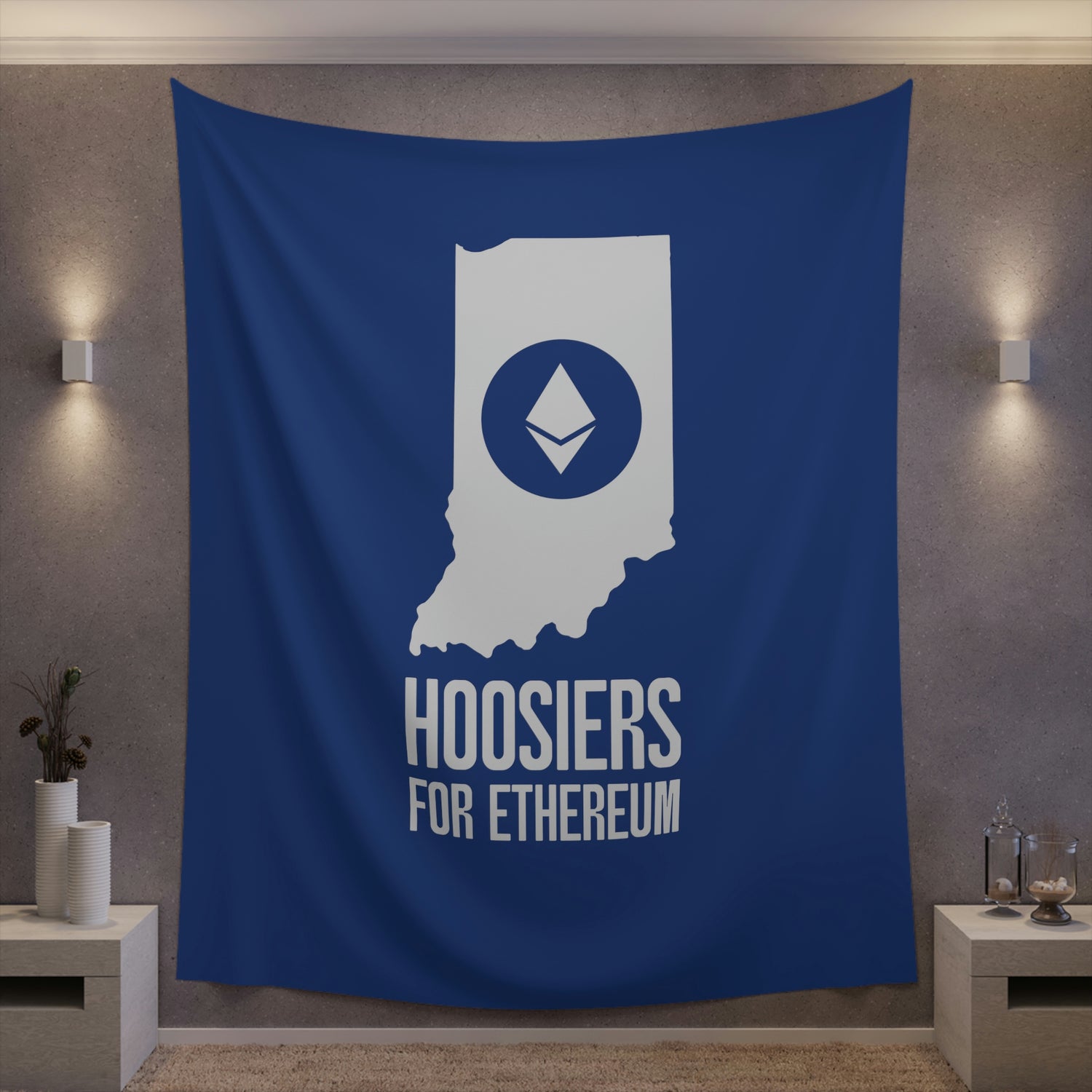 Hoosiers for Ethereum | Wall Tapestry