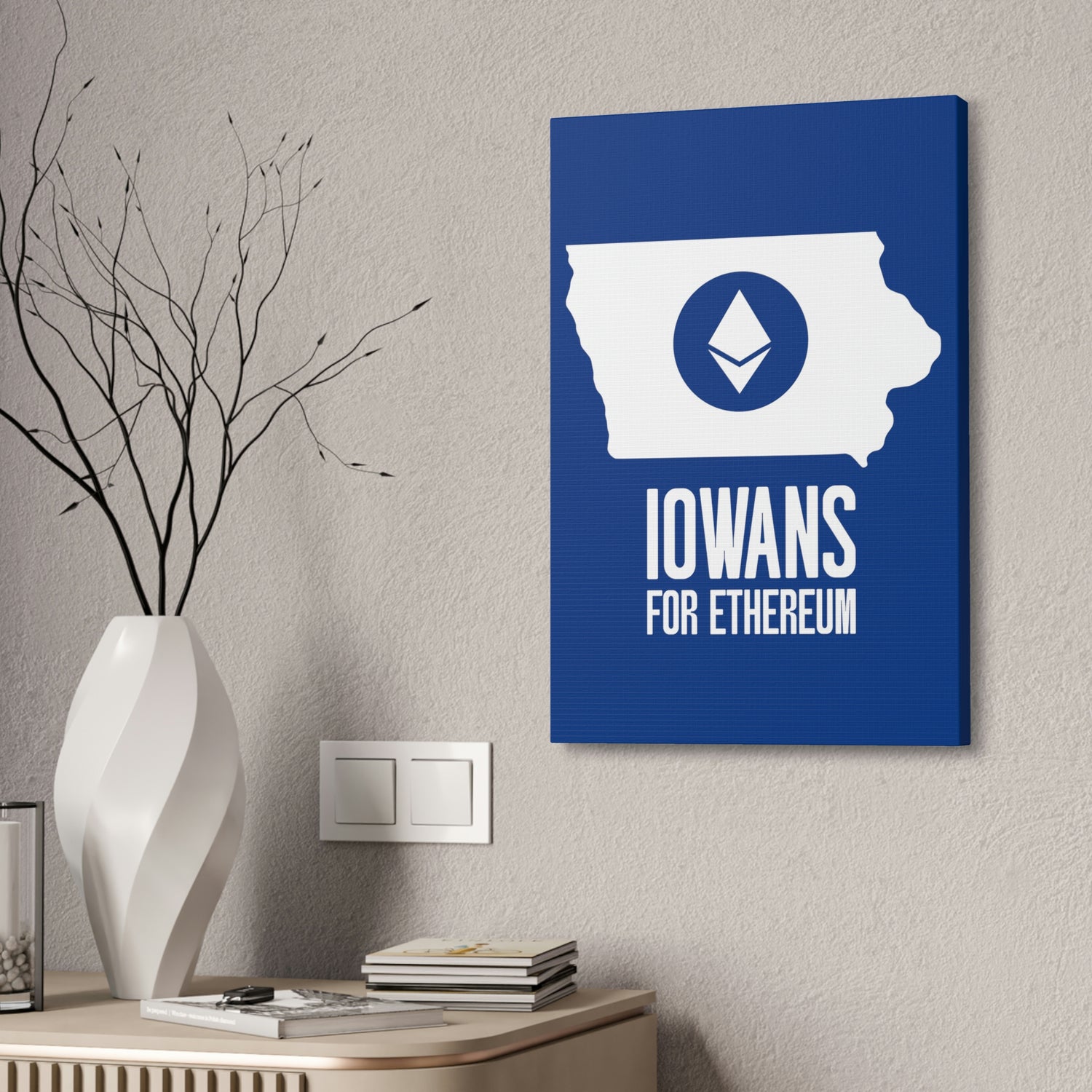 Iowans for Ethereum | Wall Canvas