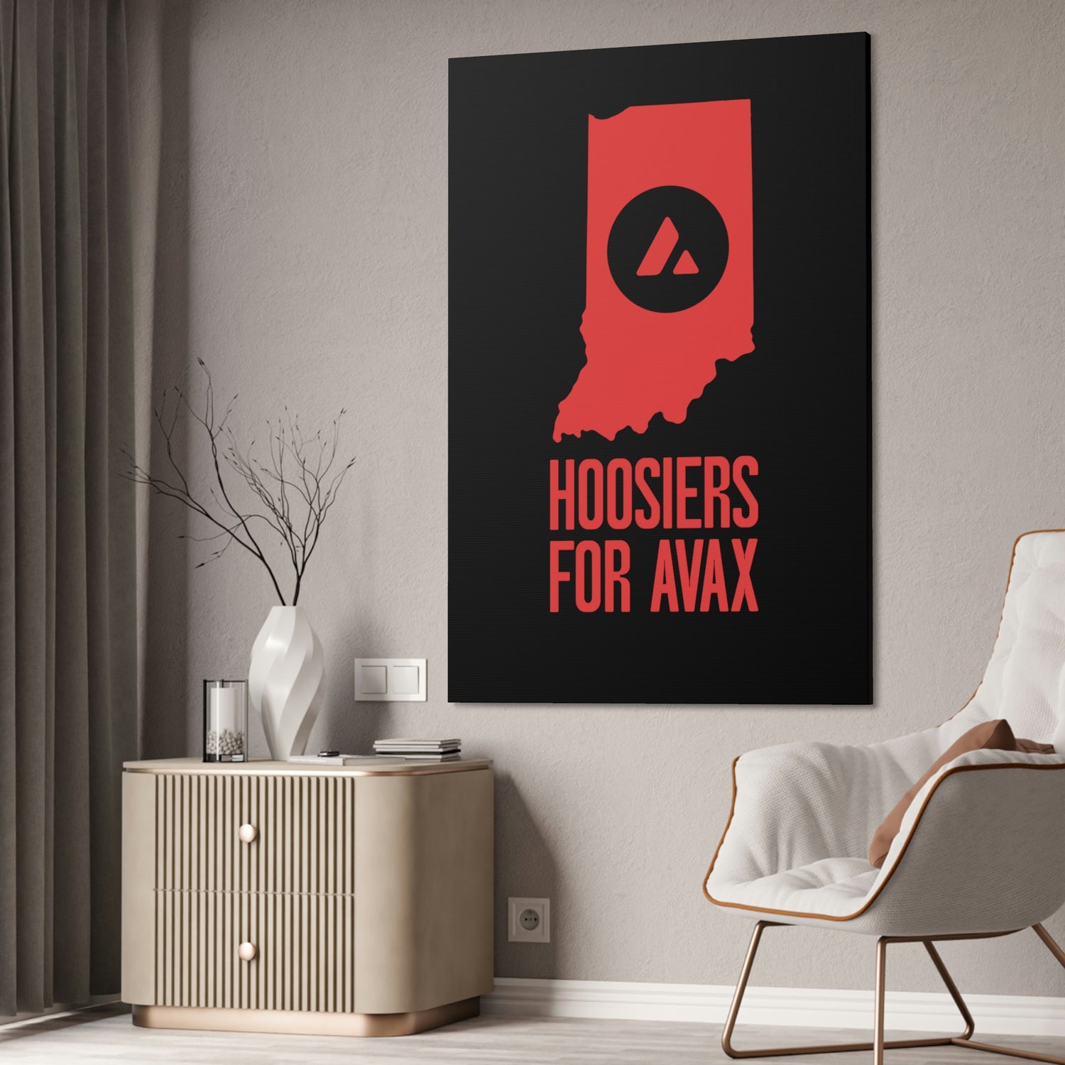 Hoosiers for Avax | Wall Canvas