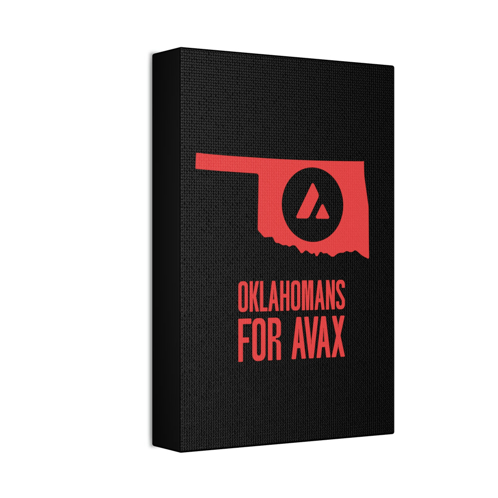 Oklahomans for Avax | Wall Canvas