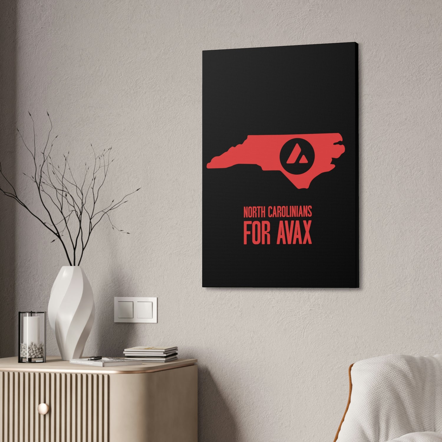 North Carolinians for Avax | Wall Canvas