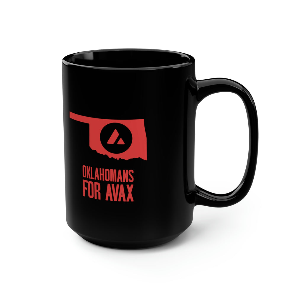 Oklahomans for Avax | Black Mug