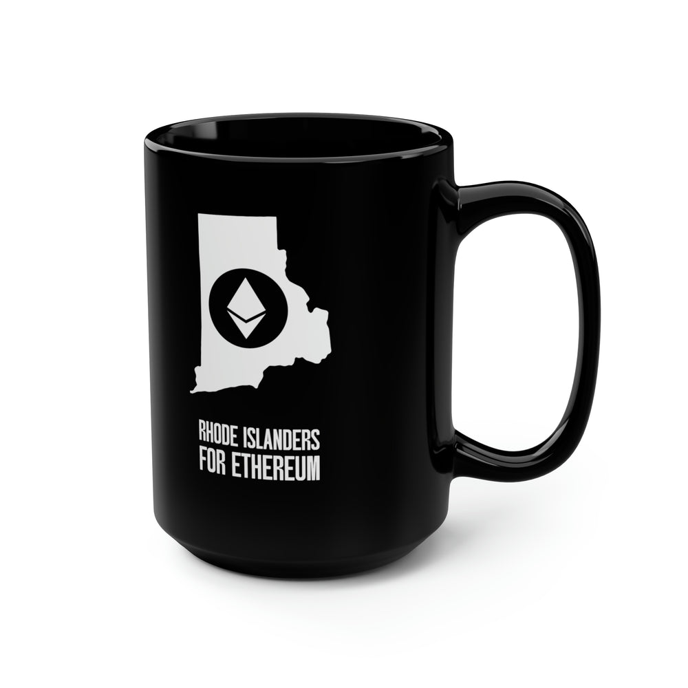 Rhode Islanders for Ethereum | Black Mug