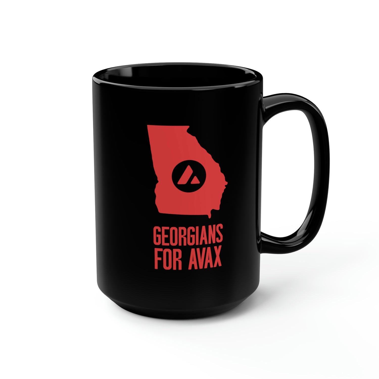 Georgians for Avax | Black Mug