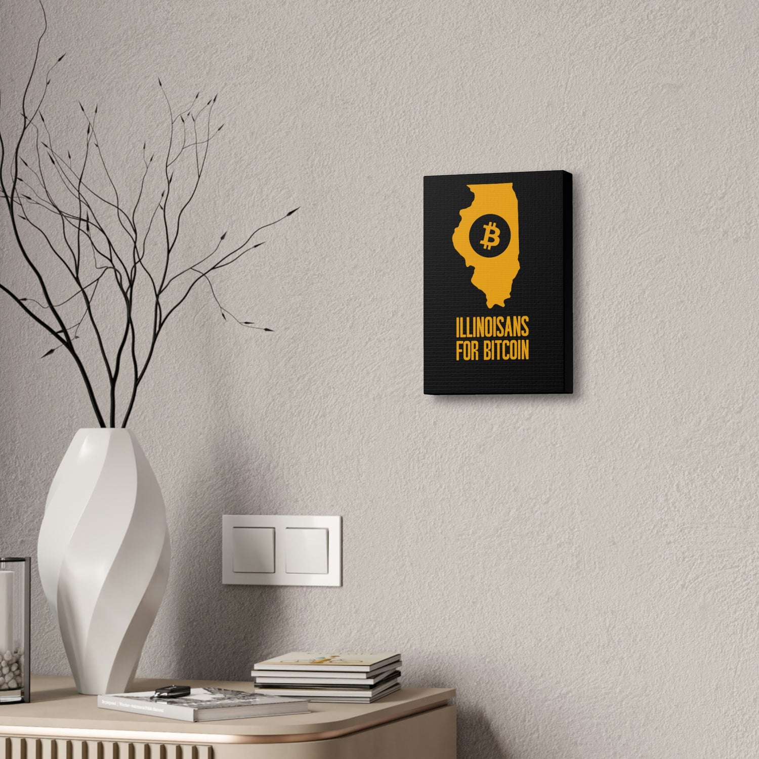 Illinoisans for Bitcoin | Wall Canvas