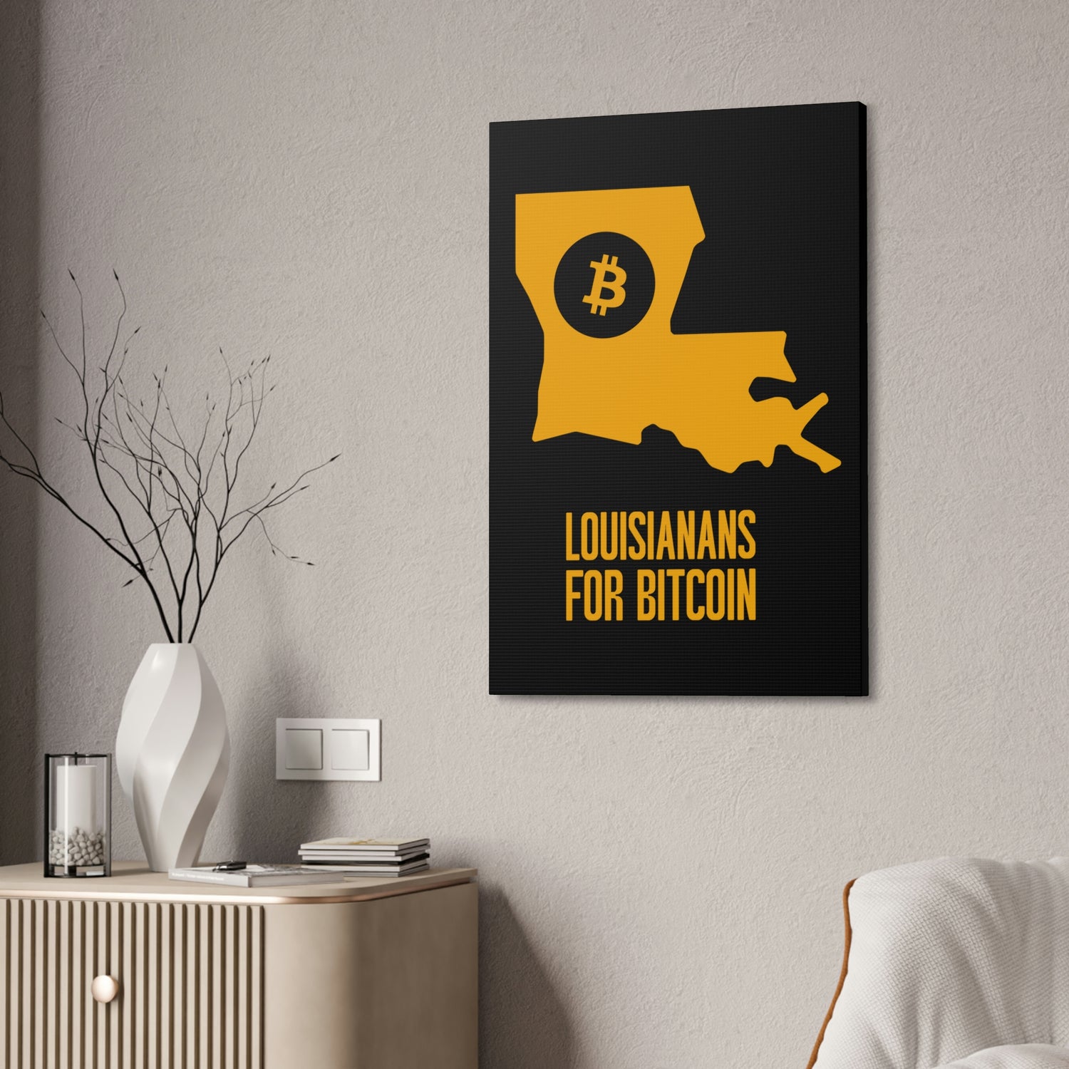 Louisianans for Bitcoin | Wall Canvas