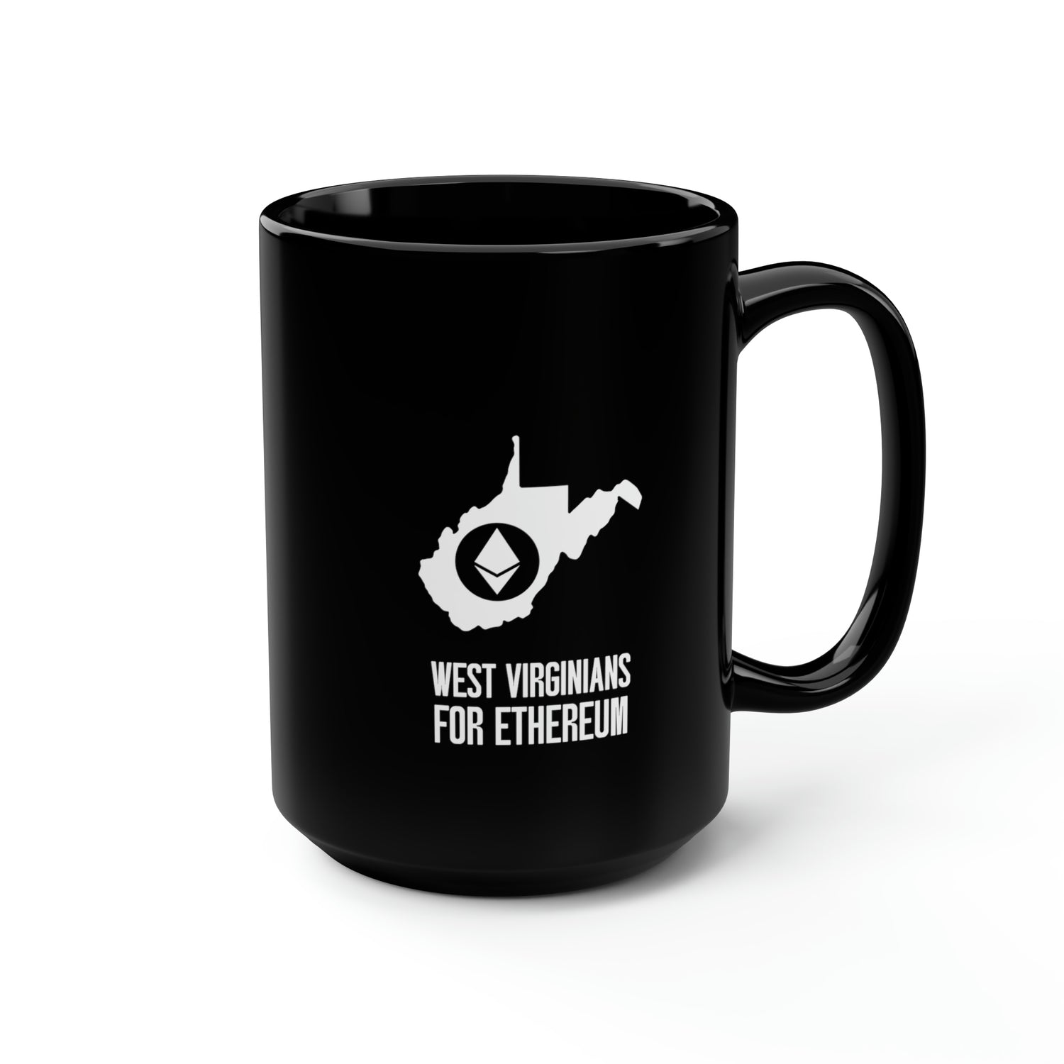 West Virginians for Ethereum | Black Mug