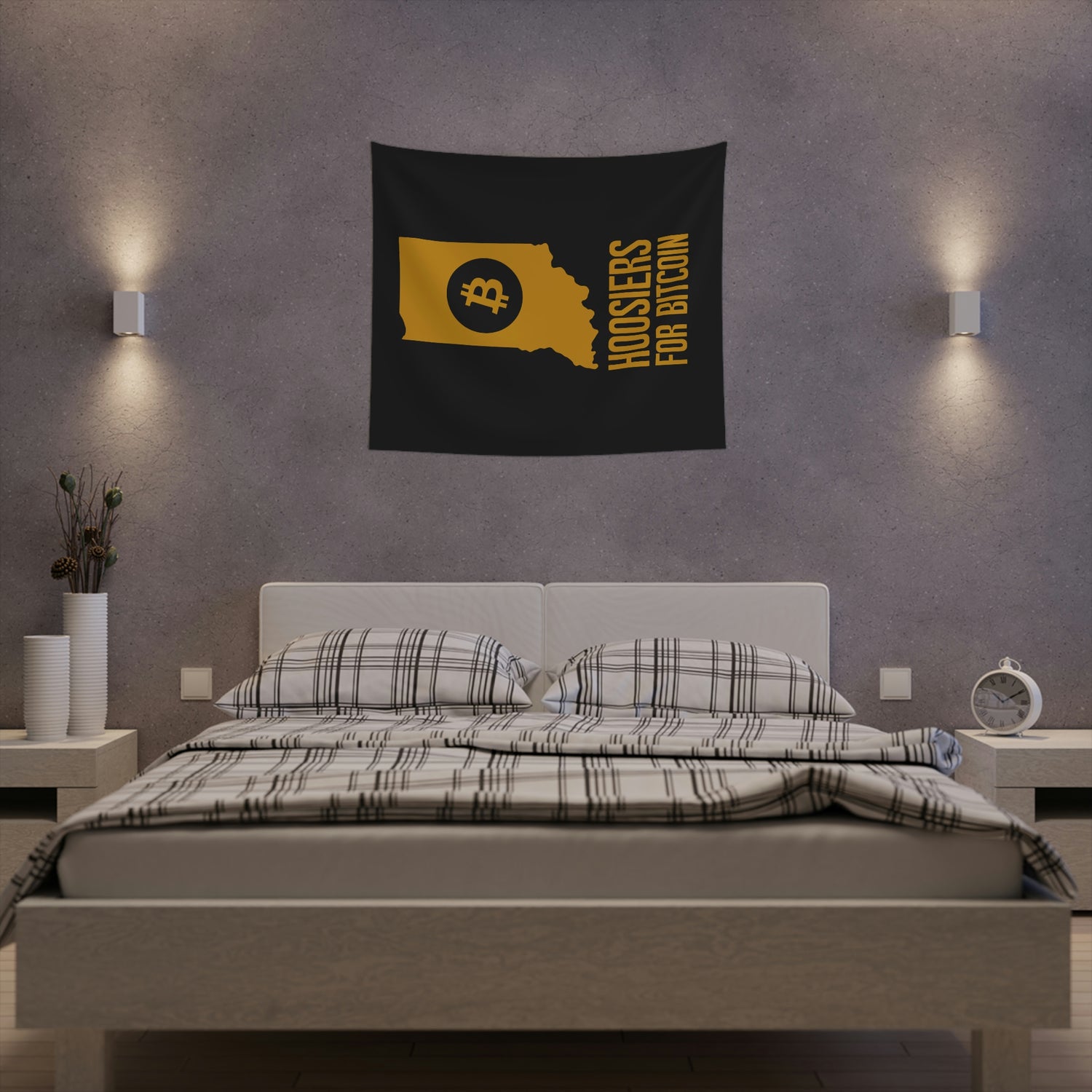 Hoosiers for Bitcoin | Wall Tapestry