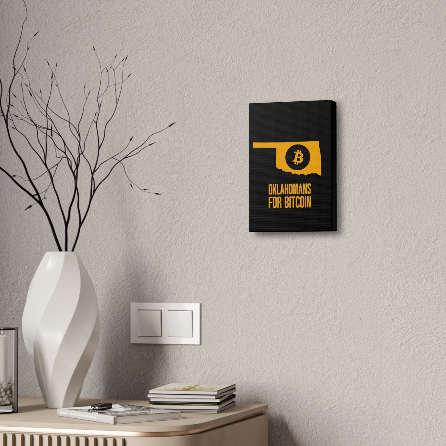 Oklahomans for Bitcoin | Wall Canvas