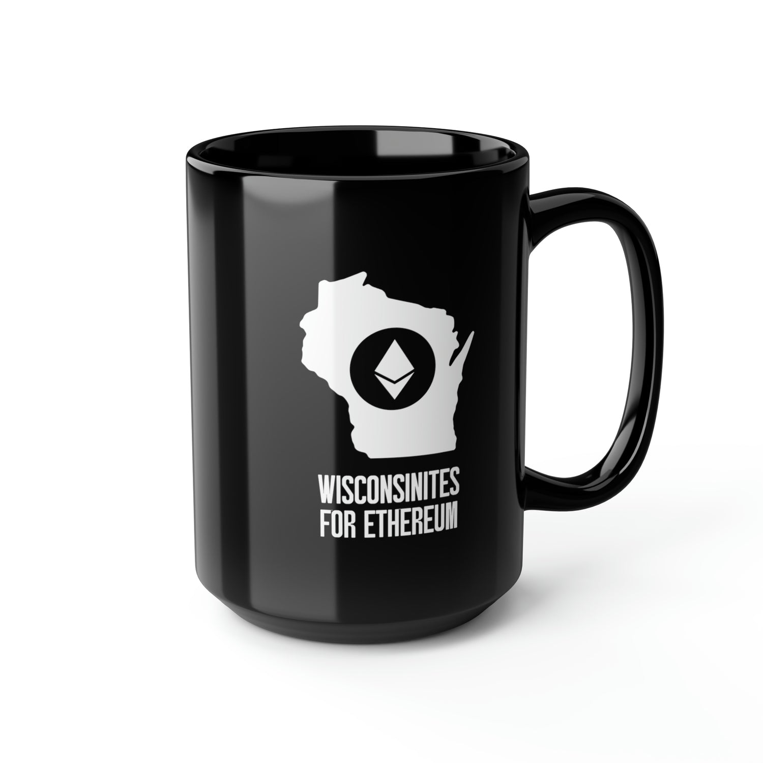 Wisconsinites for Ethereum | Black Mug