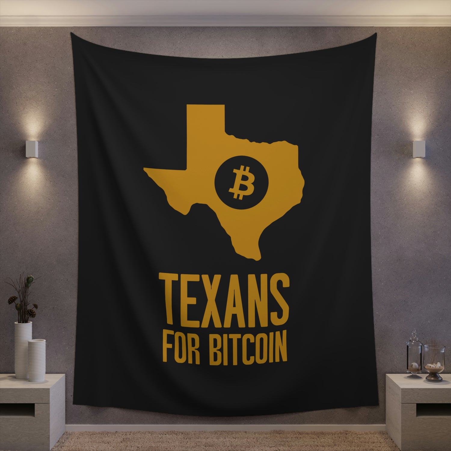 Texans for Bitcoin | Wall Tapestry