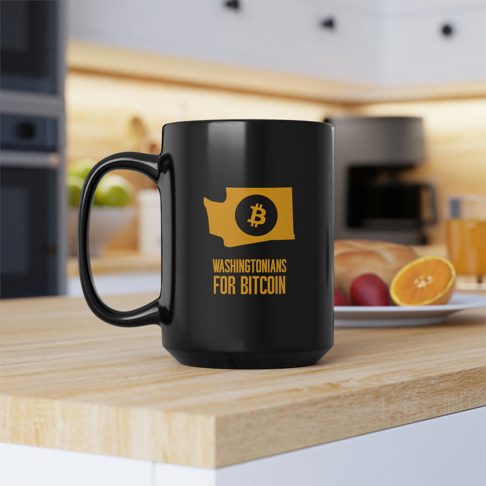 Washingtonians State for Bitcoin | Black Mug