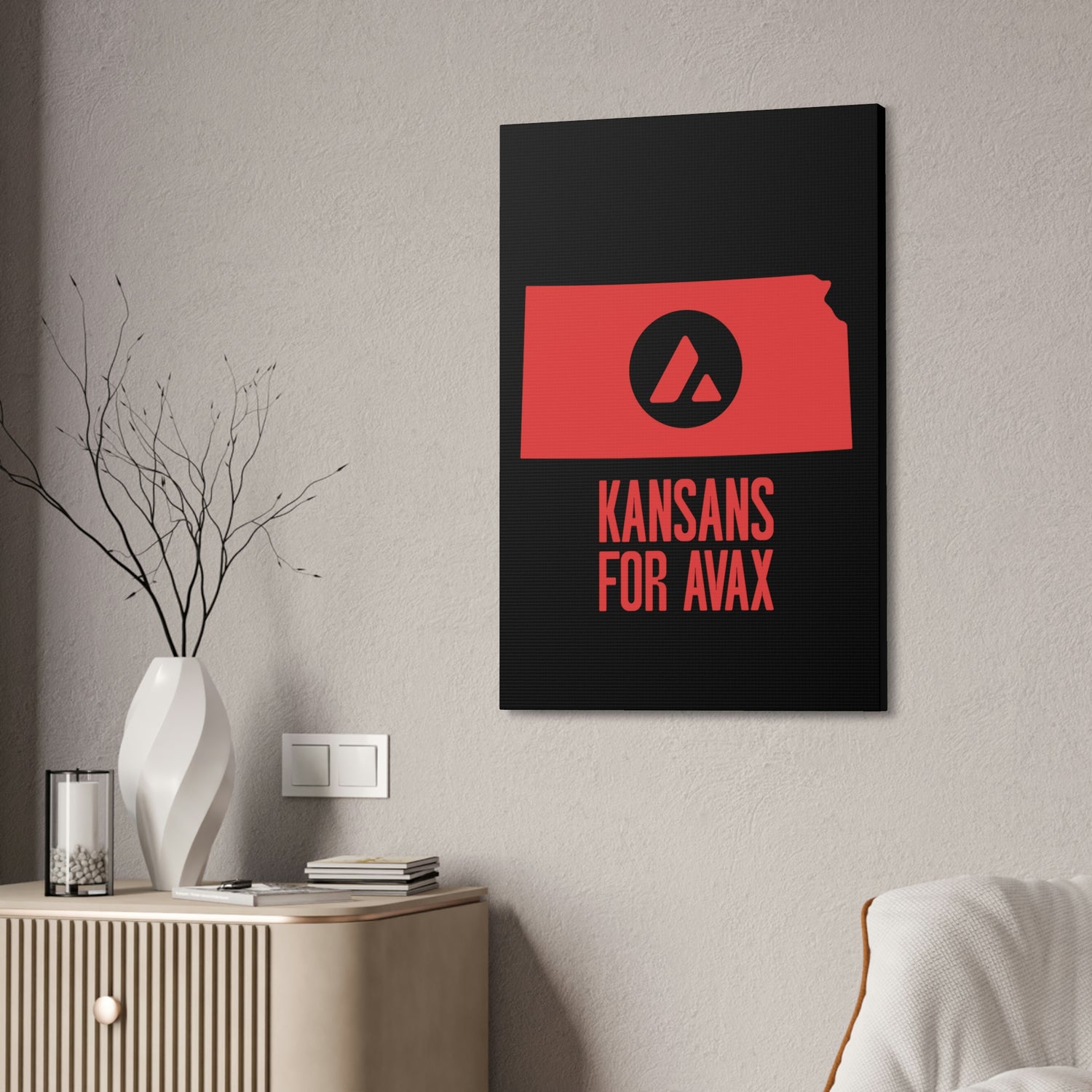 Kansans for Avax | Wall Canvas