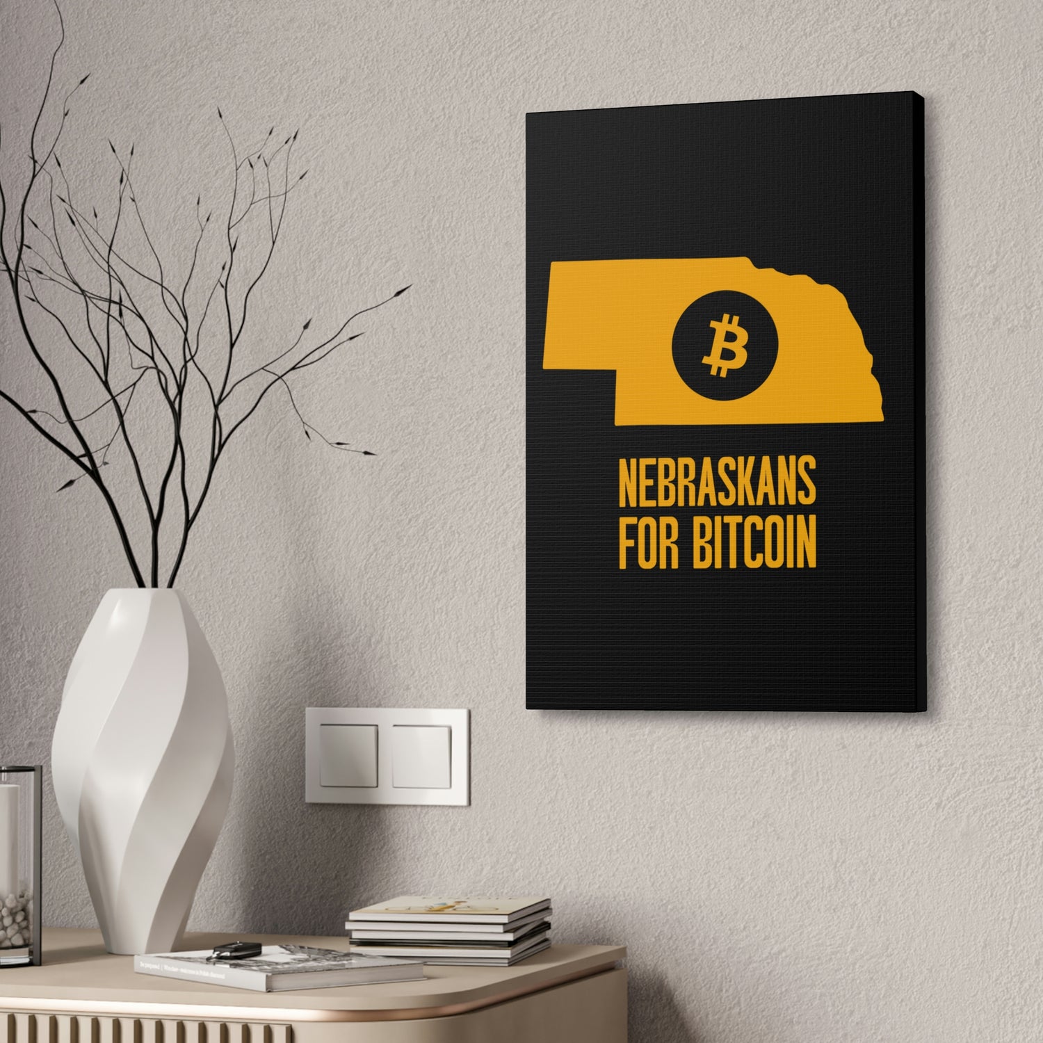 Nebraskans for Bitcoin | Wall Canvas