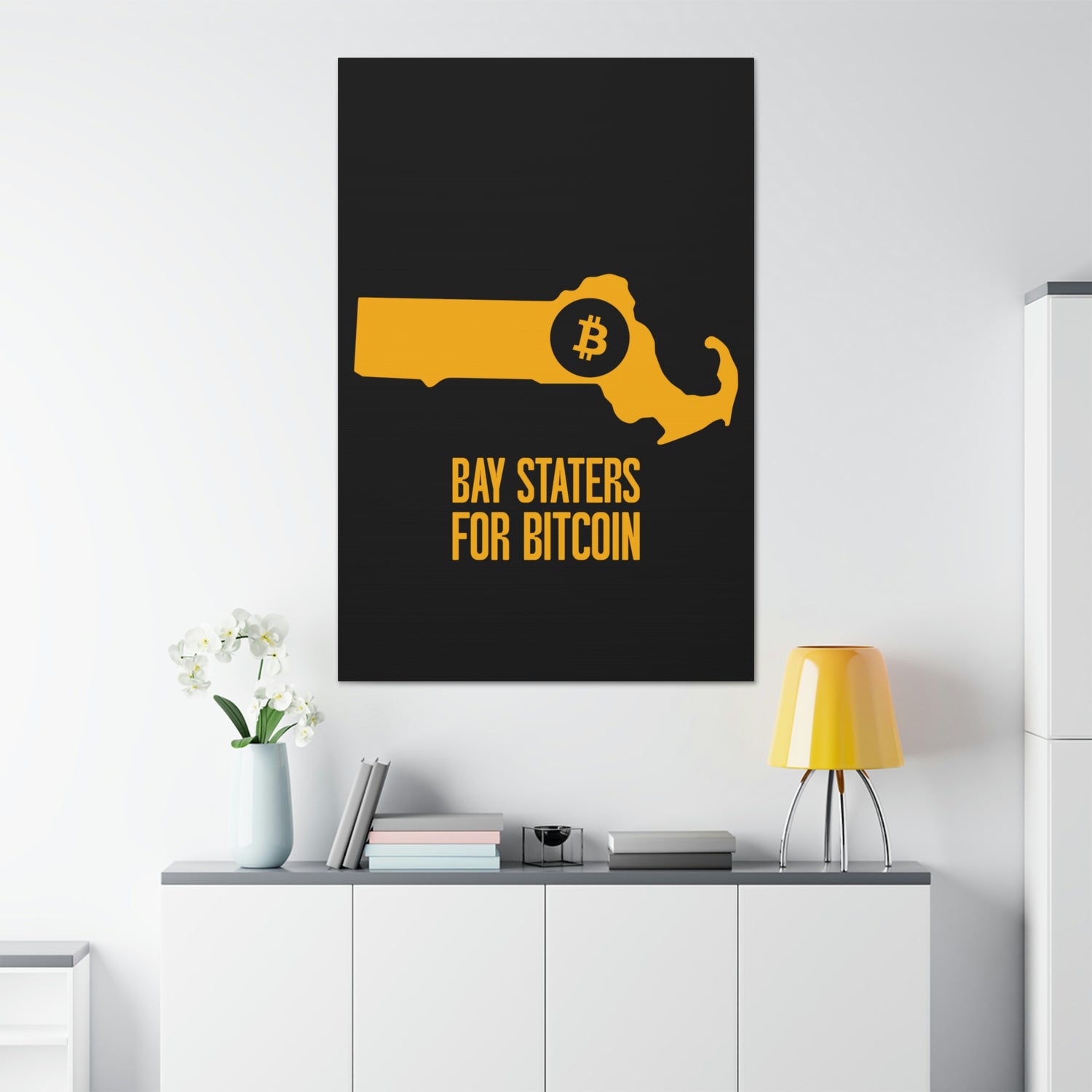 Bay Staters for Bitcoin | Wall Canvas