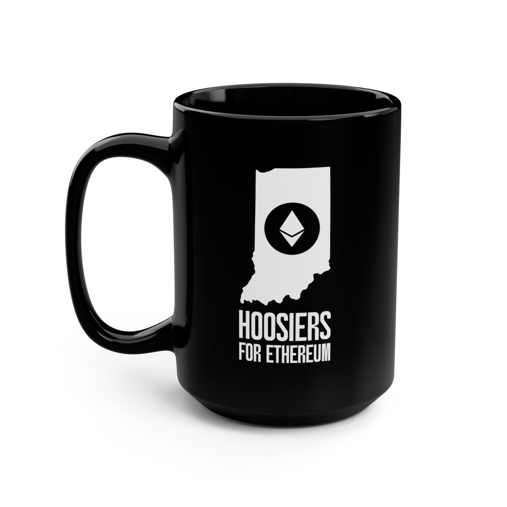 Hoosiers for Ethereum | Black Mug