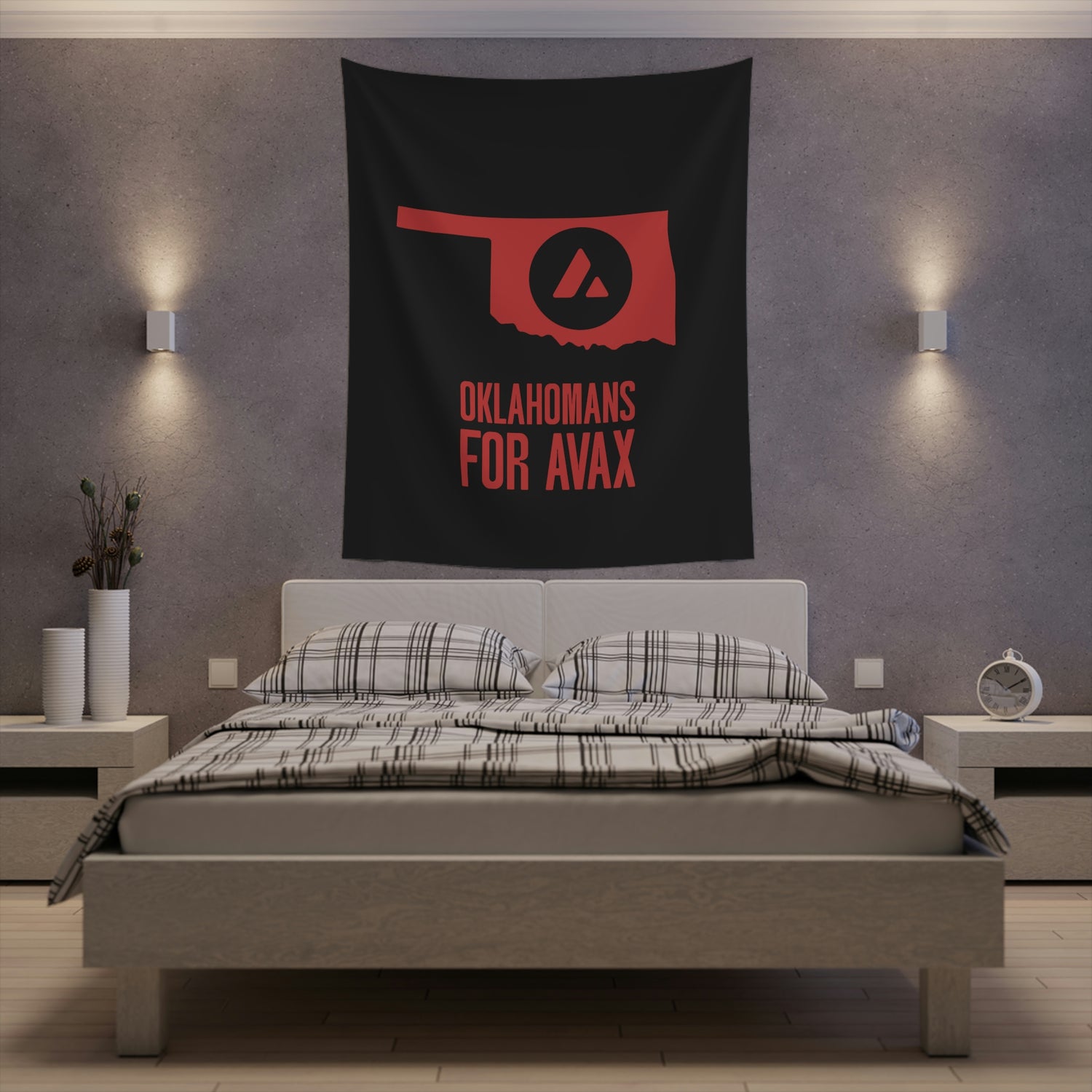 Oklahomans for Avax | Wall Tapestry