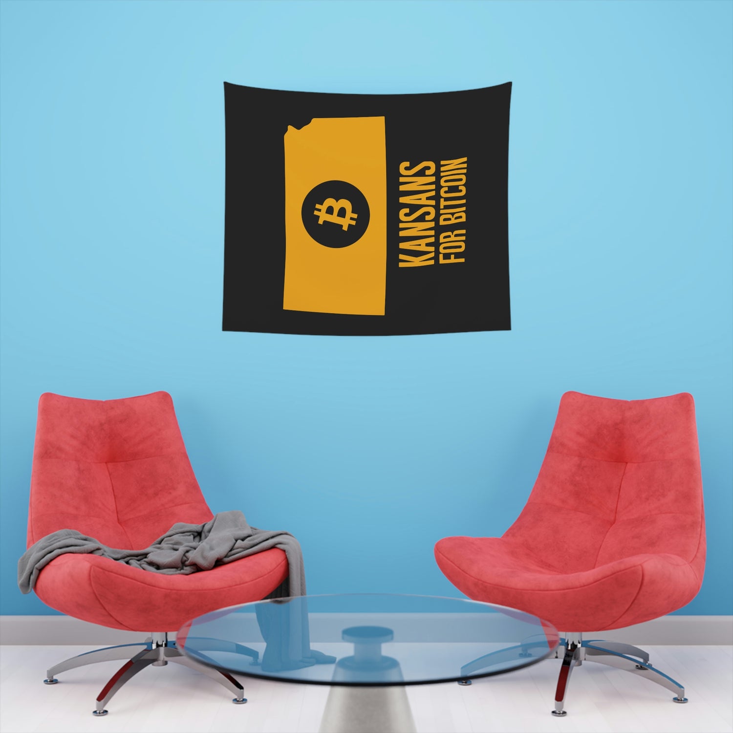 Kansans for Bitcoin | Wall Tapestry