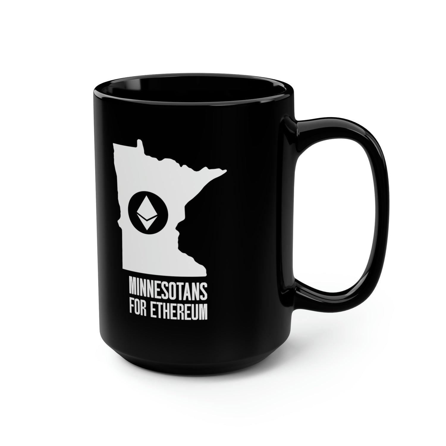 Minnesotans for Ethereum | Black Mug