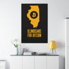 Illinoisans for Bitcoin | Wall Canvas