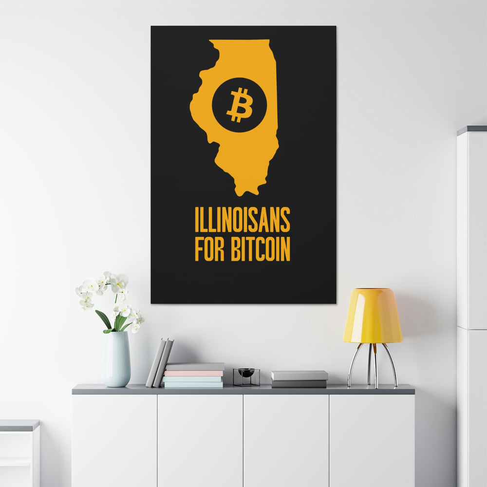 Illinoisans for Bitcoin | Wall Canvas