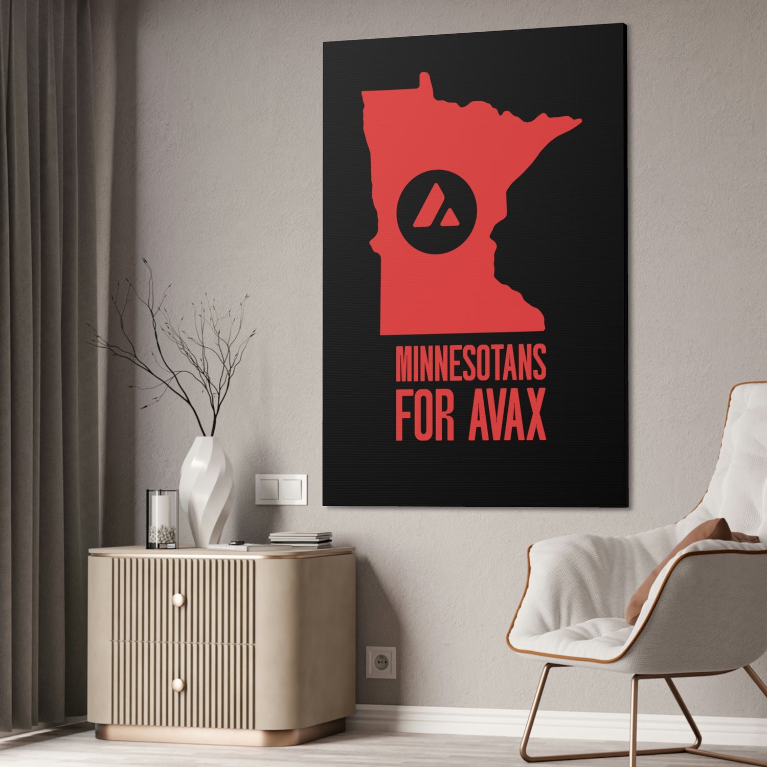 Minnesotans for Avax | Wall Canvas