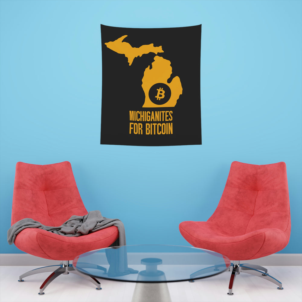 Michiganites for Bitcoin | Wall Tapestry