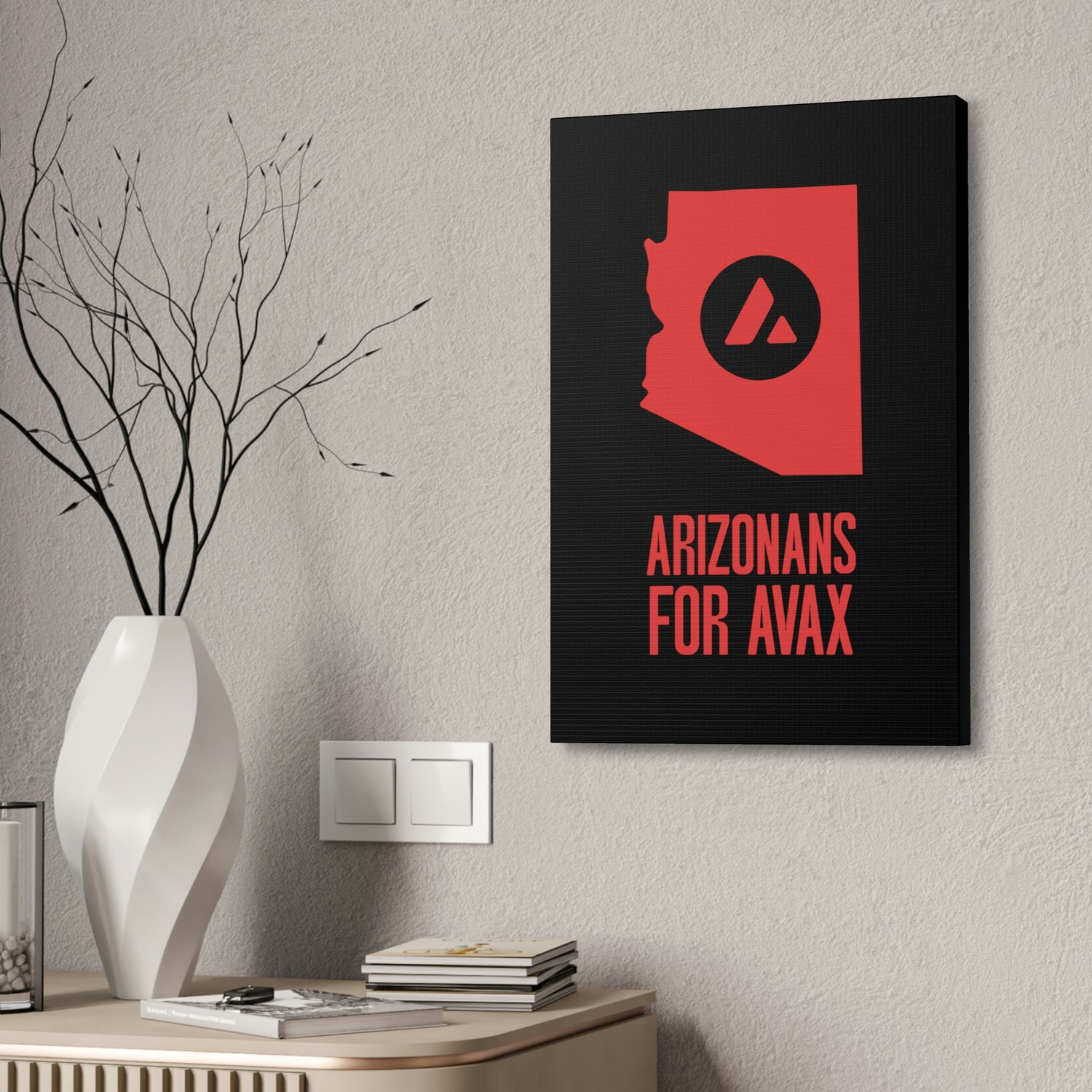 Arizonans for Avax | Wall Canvas