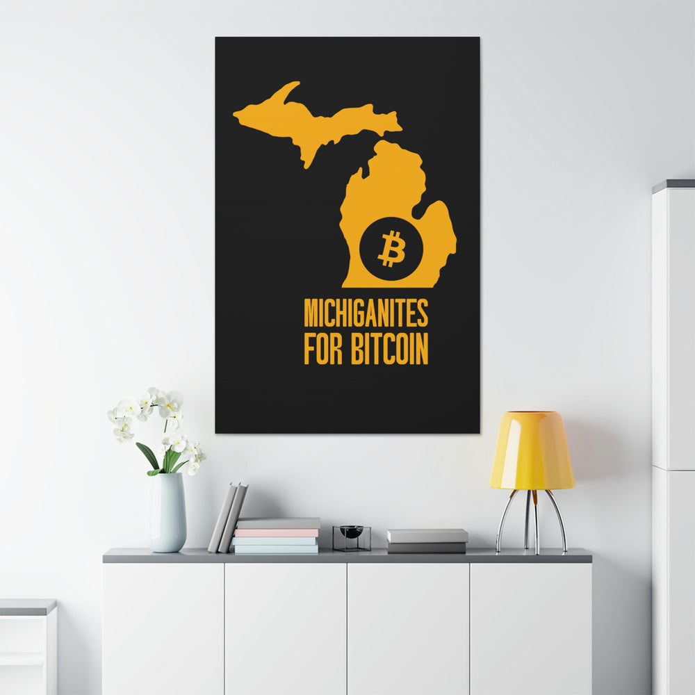 Michiganites for Bitcoin | Wall Canvas