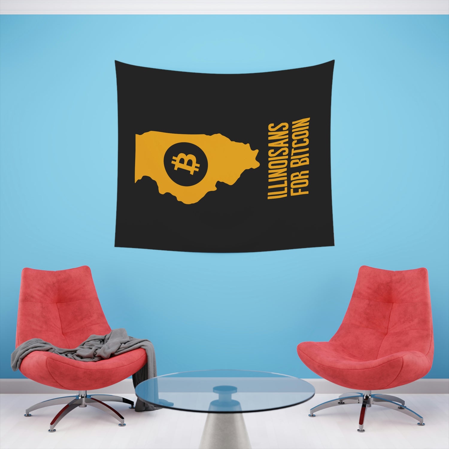 Illinoisans for Bitcoin | Wall Tapestry