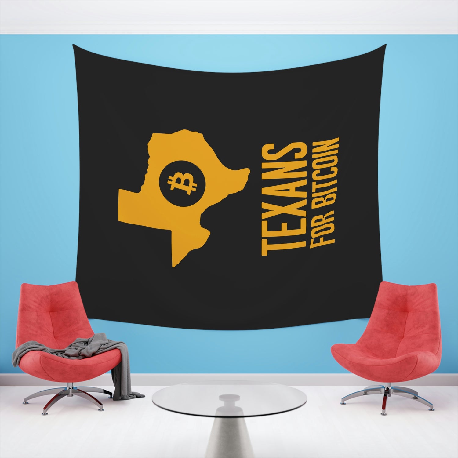 Texans for Bitcoin | Wall Tapestry