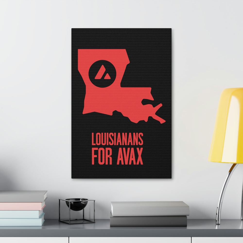 Louisianans for Avax | Wall Canvas