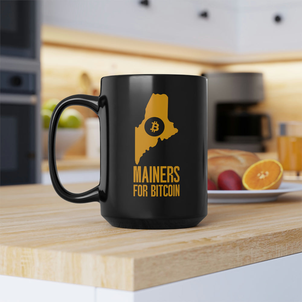 Mainers for Bitcoin | Black Mug