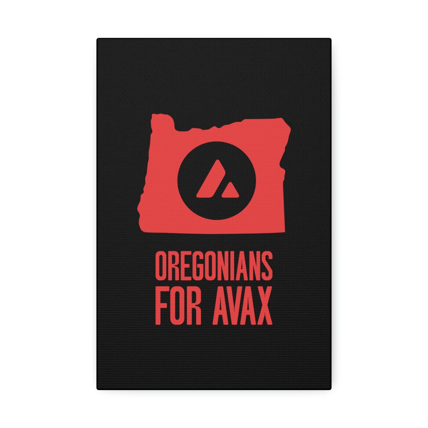 Oregonians for Avax | Wall Canvas