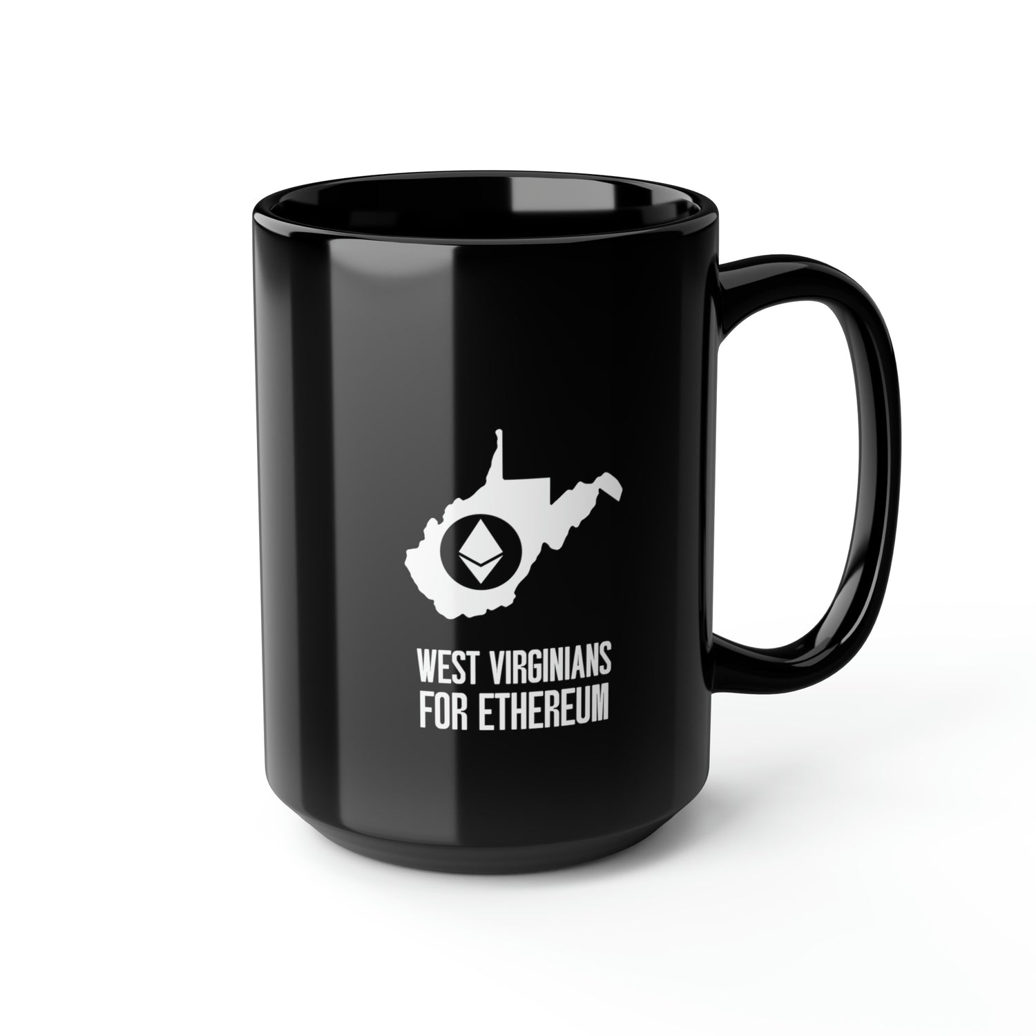 West Virginians for Ethereum | Black Mug