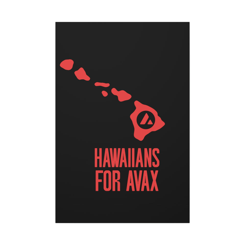 Hawaiians for Avax | Wall Canvas