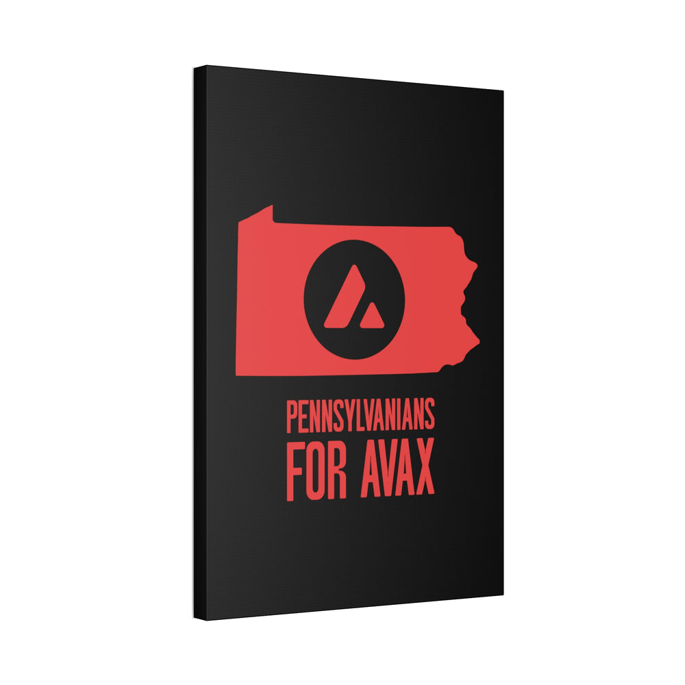 Pennsylvanians for Avax | Wall Canvas