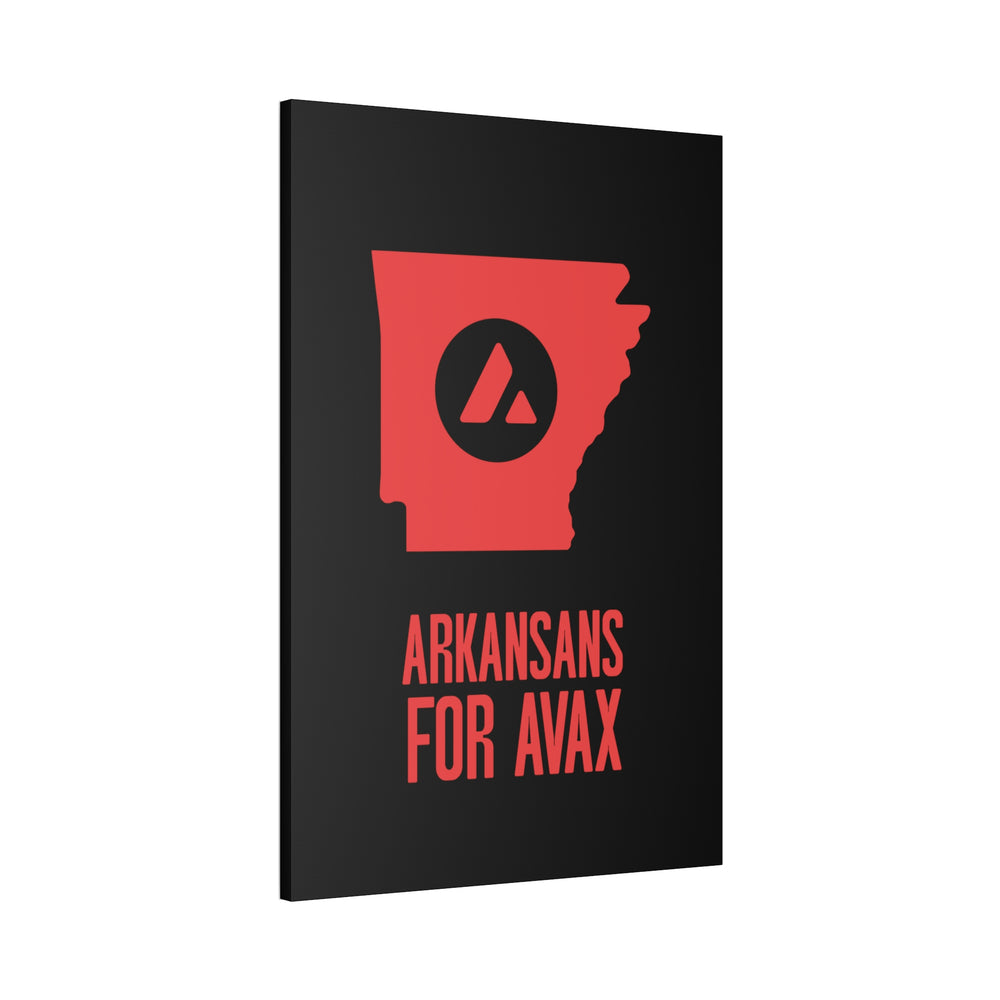 Arkansans for Avax | Wall Canvas