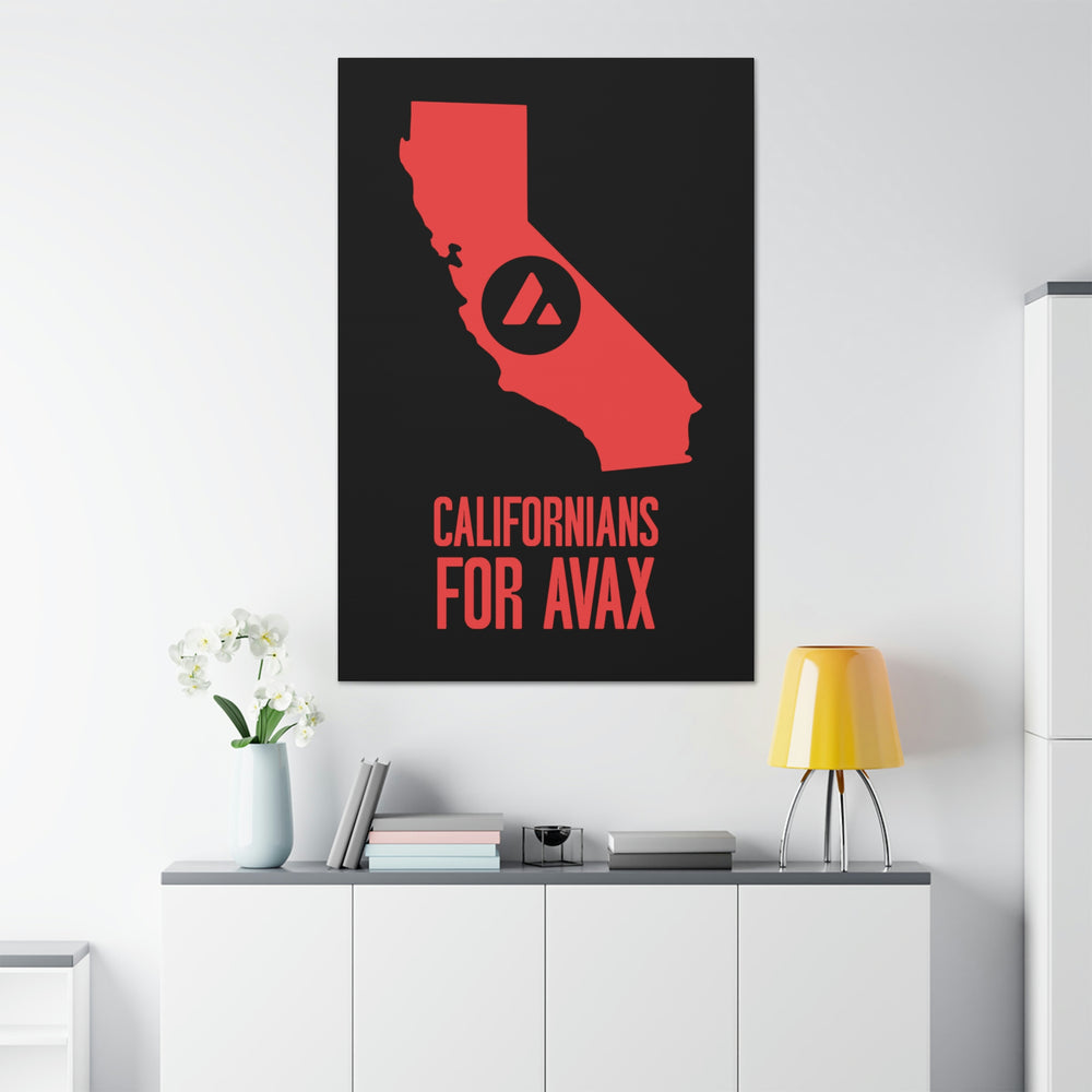 Californians for Avax | Wall Canvas