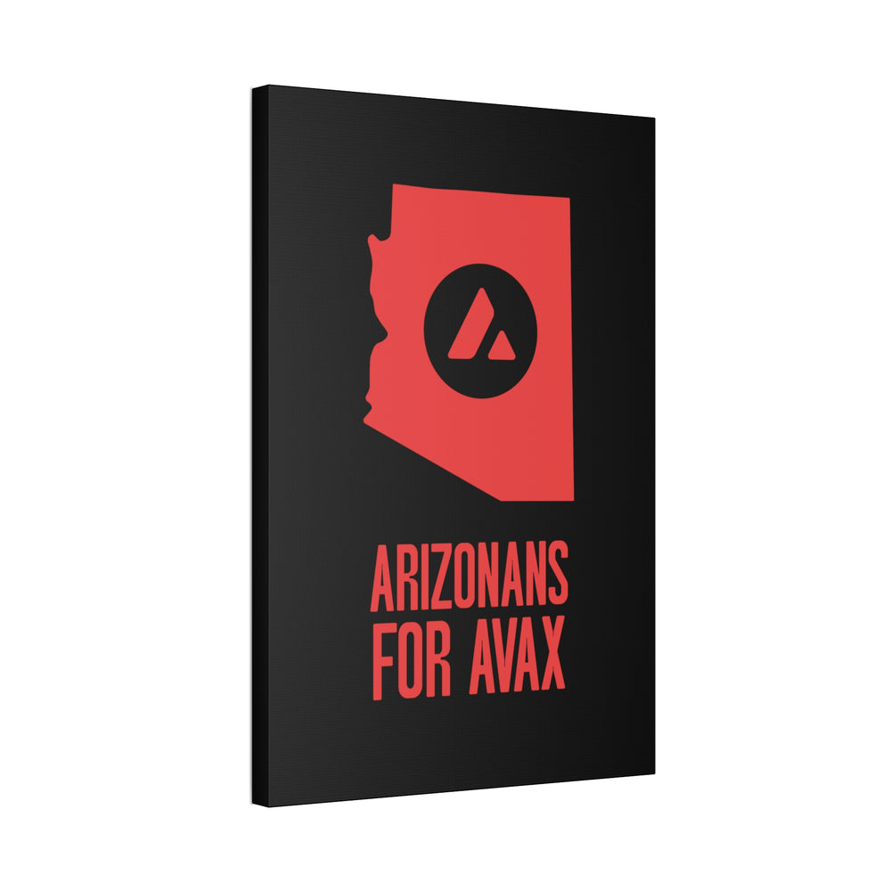 Arizonans for Avax | Wall Canvas