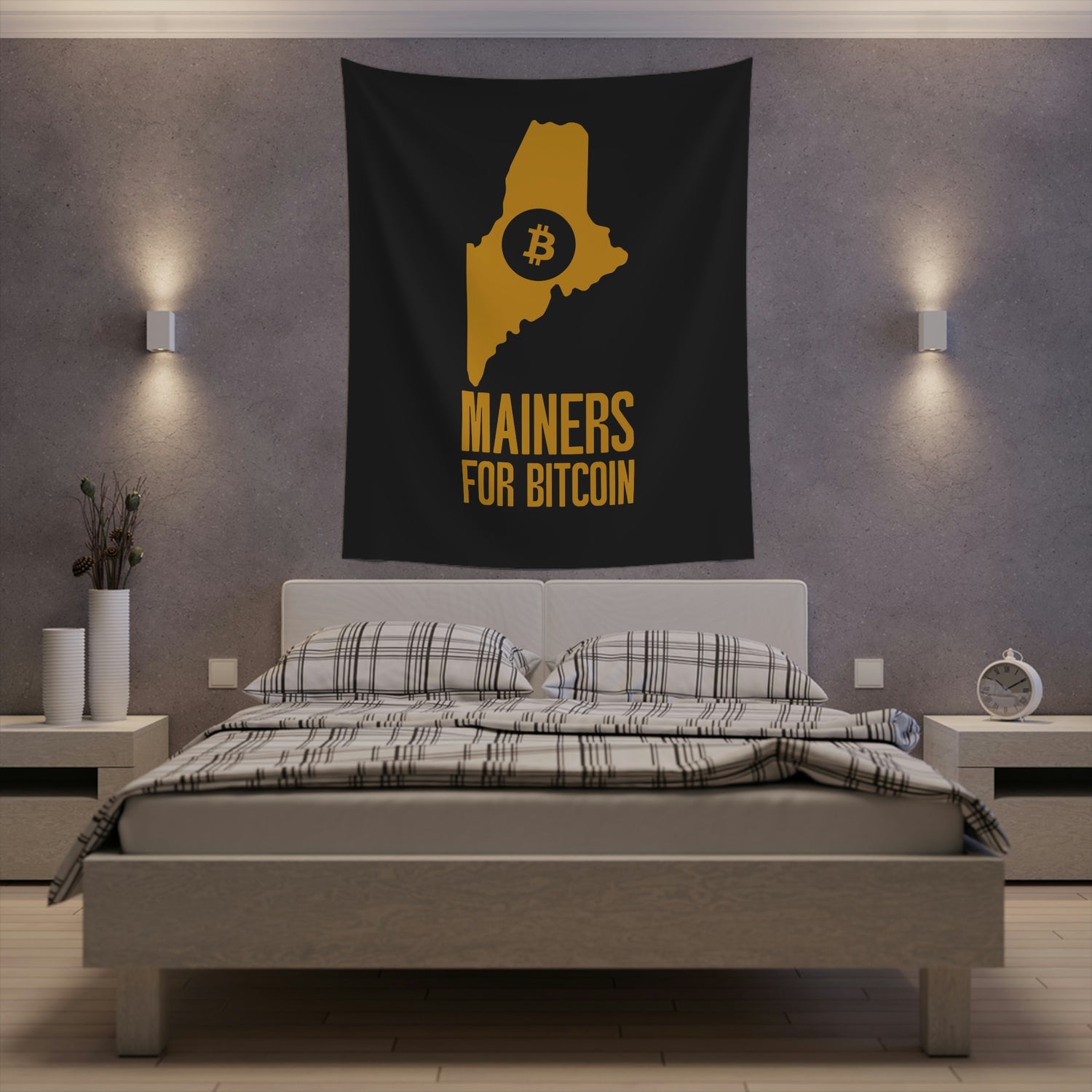 Mainers for Bitcoin | Wall Tapestry