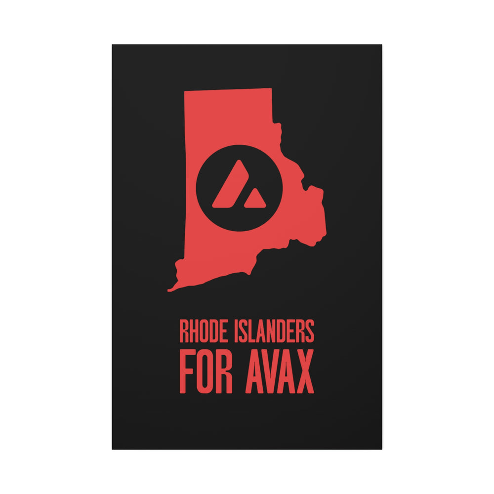 Rhode Islanders for Avax | Wall Canvas