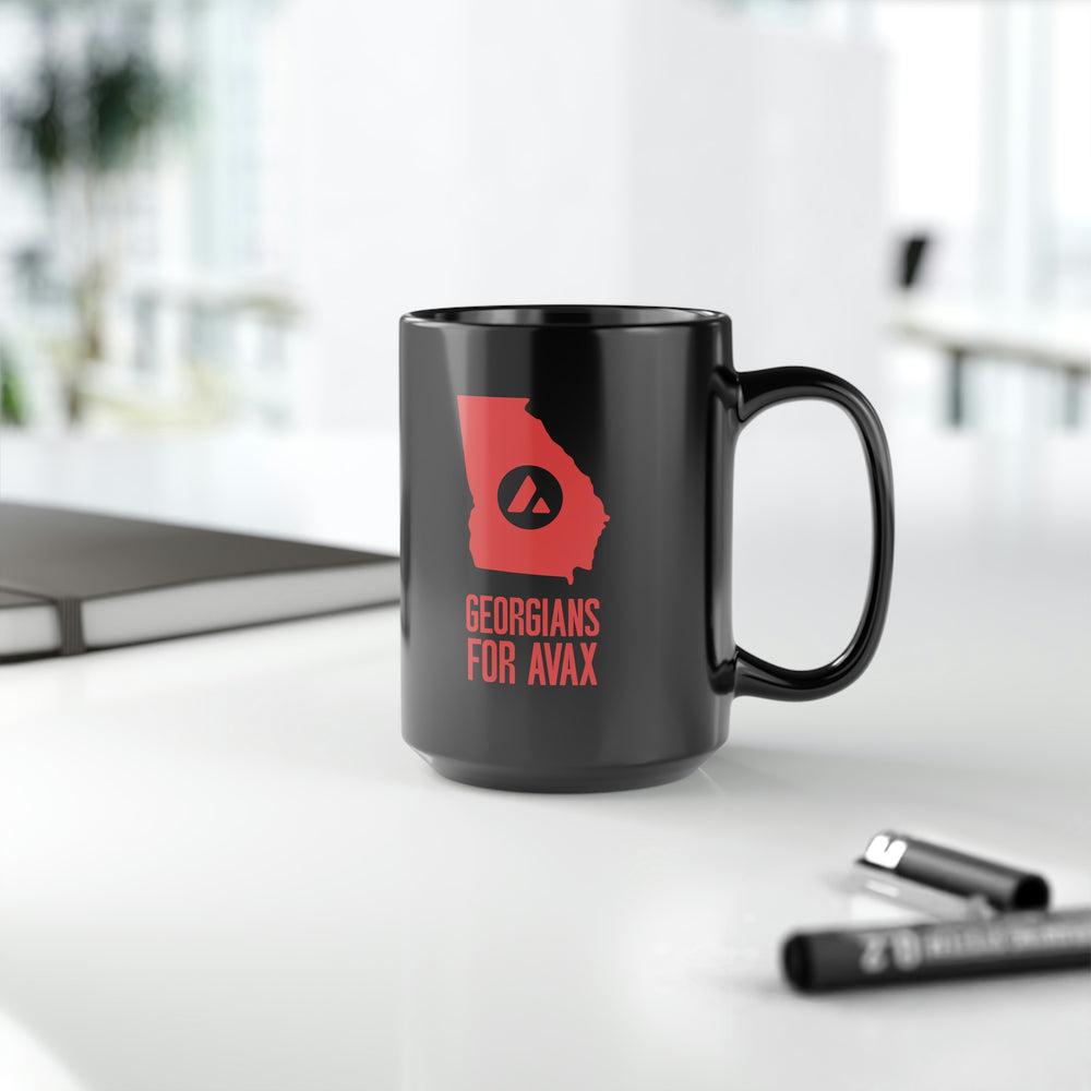 Georgians for Avax | Black Mug