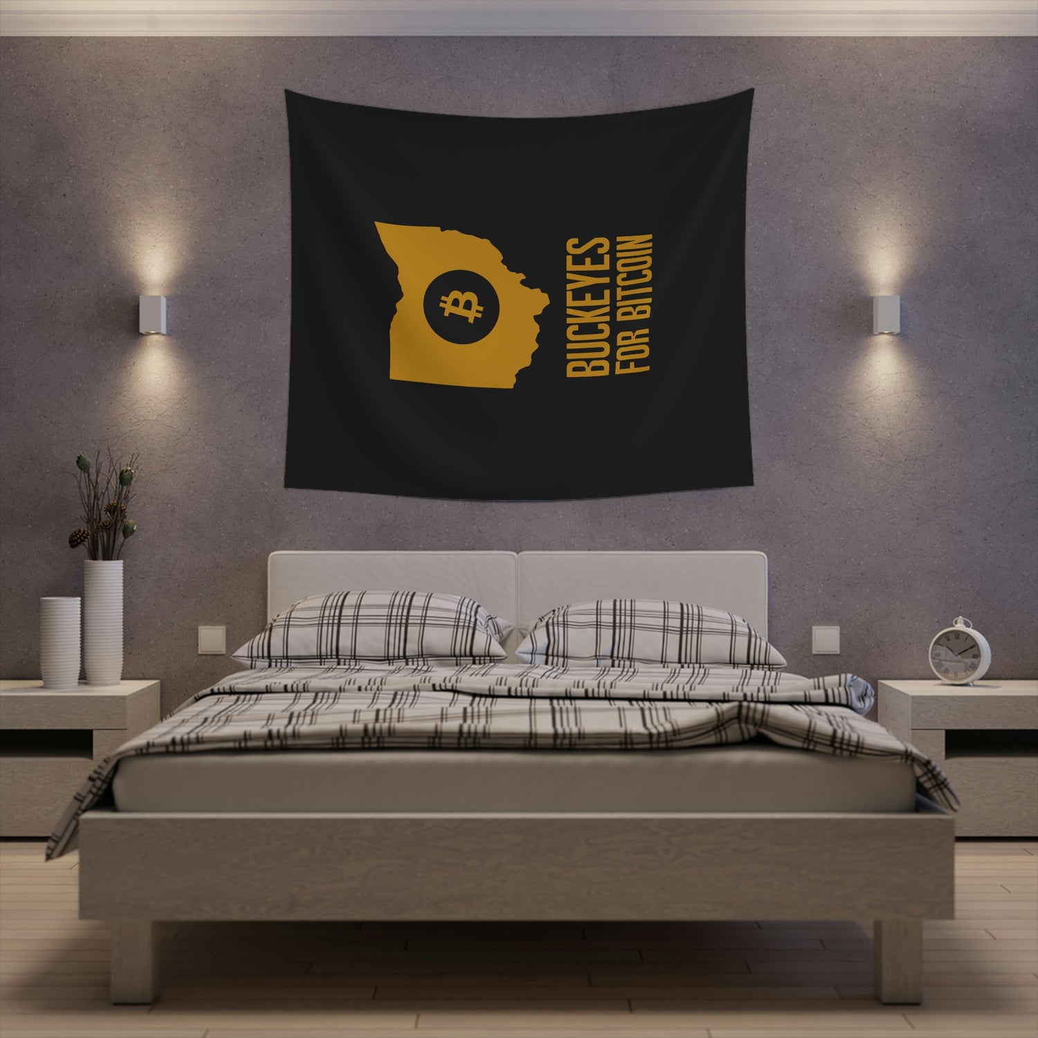 Buckeyes for Bitcoin | Wall Tapestry