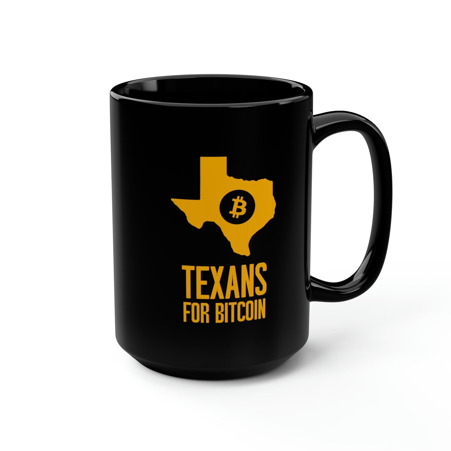 Texans for Bitcoin | Black Mug