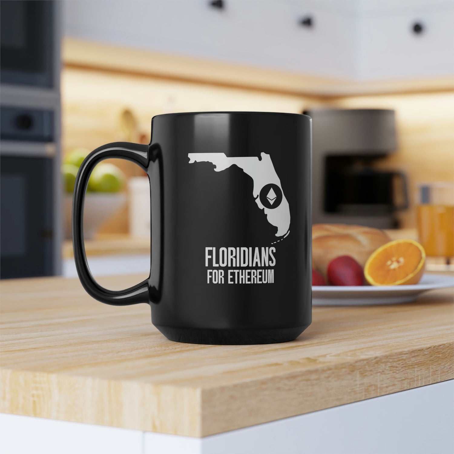 Floridians for Ethereum | Black Mug