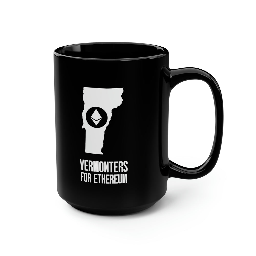 Vermonters for Ethereum | Black Mug