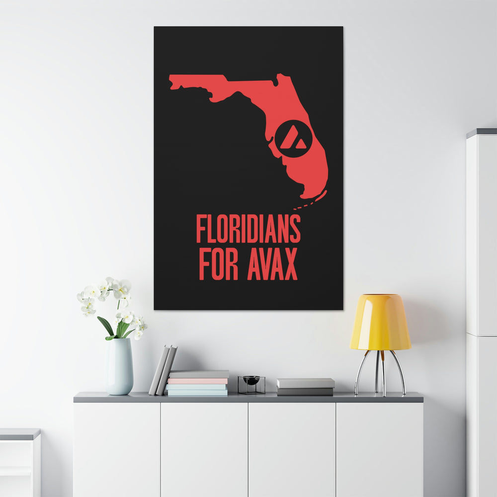 Floridians for Avax | Wall Canvas