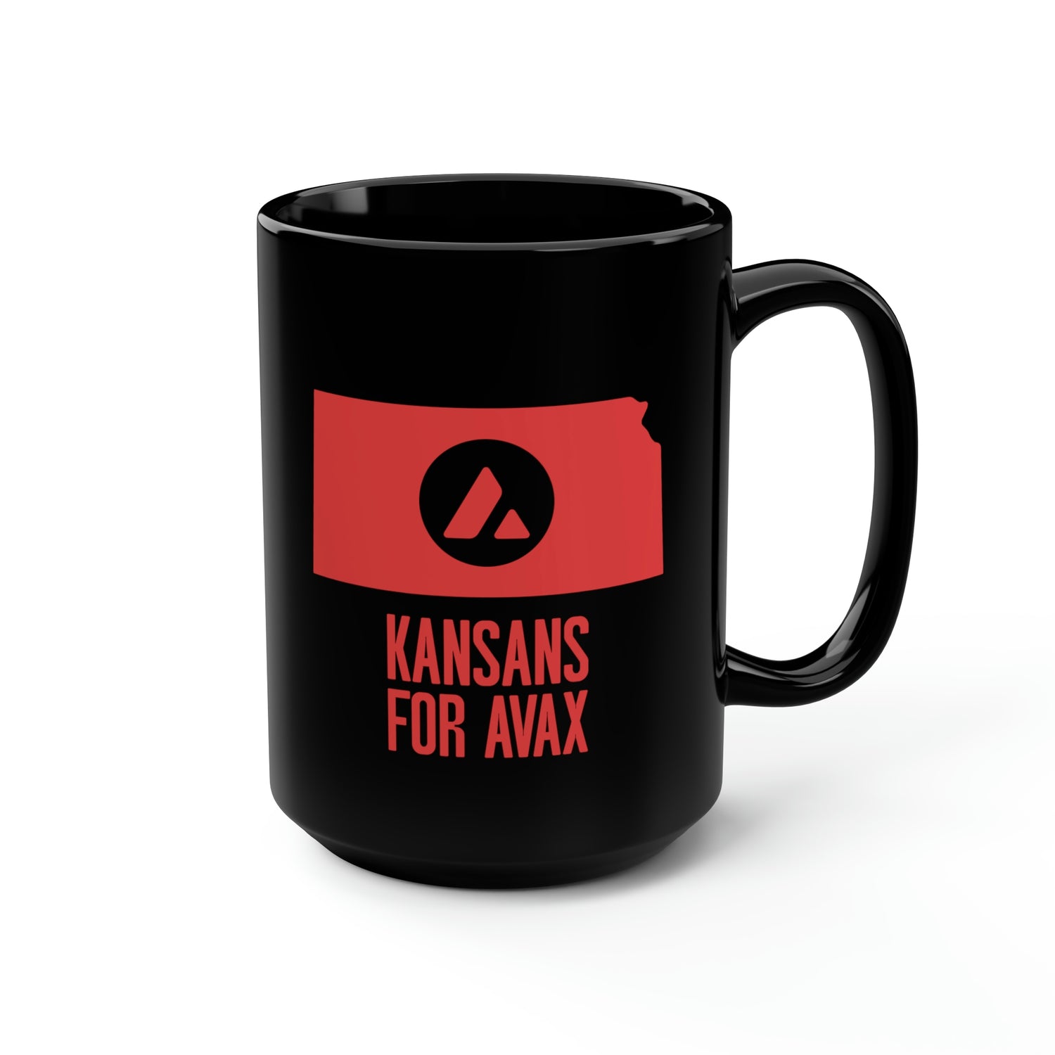 Kansans for Avax | Black Mug