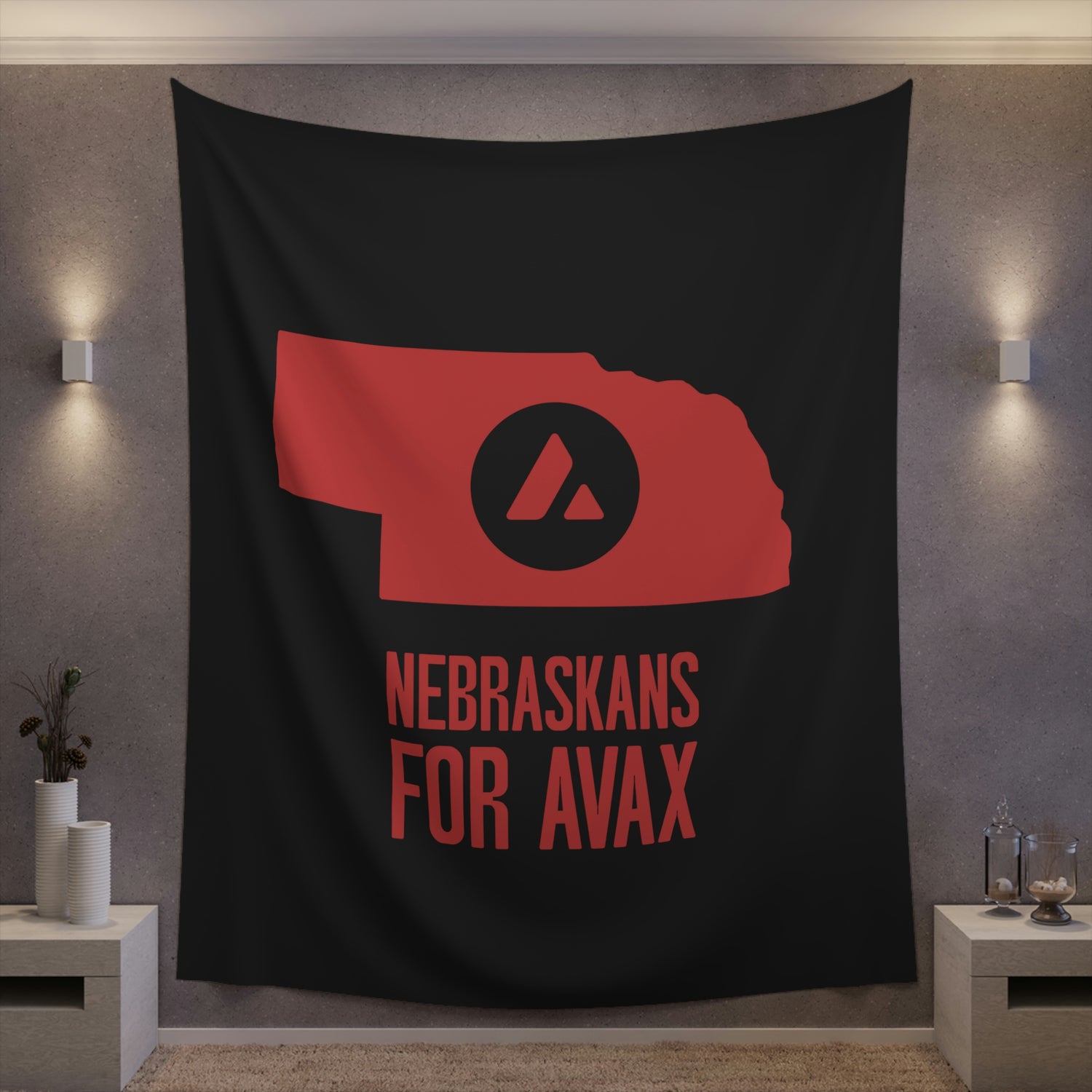 Nebraskans for Avax | Wall Tapestry